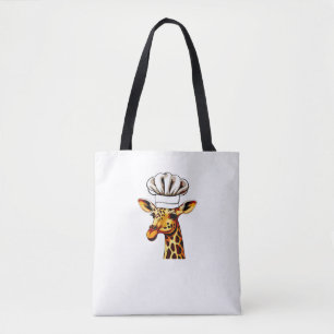 Chef Giraffe - Schattigee Giraffe in een Chef's Pe Draagtas