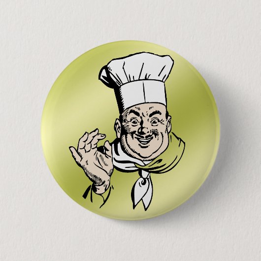 Chef goedgekeurd ronde button 5,7 cm (Voorkant)