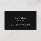 Chef Gold Bord Catering & Events  Visitekaartje (Achterkant)