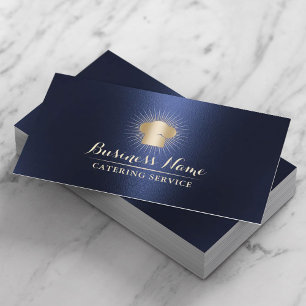 Chef Gold Pet Personal Chef Catering Service Navy Visitekaartje