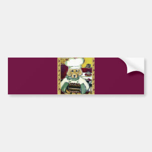 Chef Golden Retriever Bumpersticker