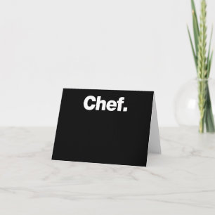 Chef   Grappig citaat over het koken Gift Kaart