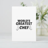 CHEF GREATEST BEDANKKAART (Staand voorkant)