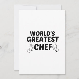 CHEF GREATEST BEDANKKAART
