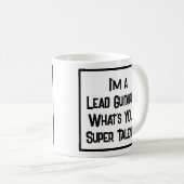 Chef Guitariste Super Talent. Café Mug (Devant droit)