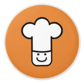 Chef Head Keramische Knop (Voorkant)