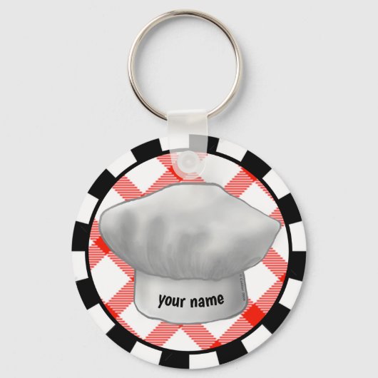 Chef hoed sleutelhanger (Voorkant)