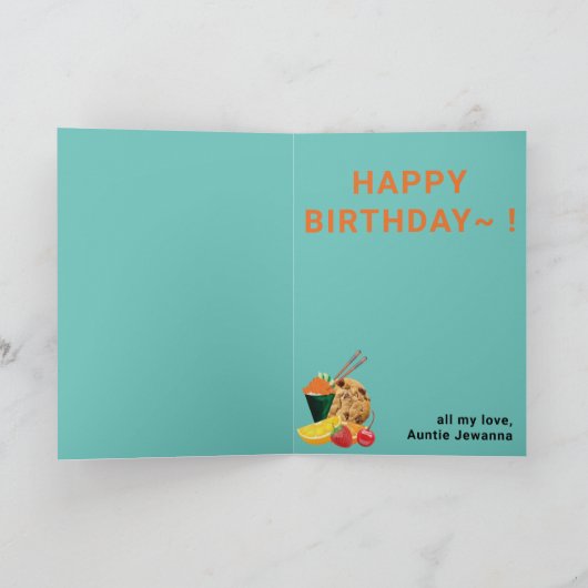 Chef Hoofd in Gat 🎉 Grappige Kok Keuken Kaart (Binnen)