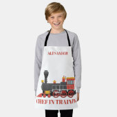 Chef in training Personaliseer Kinderen Apron Schort (Gedragen)