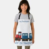 Chef in training Red Train Personaliseert Kinderen Schort (Insitu)