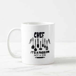 Chef is een passie, geen baan koffiemok