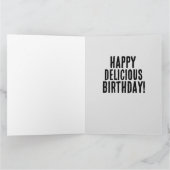 CHEF ITALIEN MEATBALL AMUSANT ANNIVERSAIRE Carte d (Intérieur)