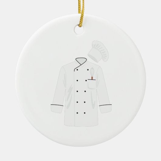 Chef Jacket Keramisch Ornament (Voorkant)