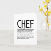 Chef Kaart (Gele Bloem)