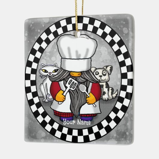 Chef-kabouter Keramisch Ornament (Links)