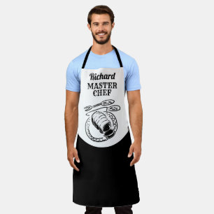 Chef-kapitein, met naam - Gift Apron Schort