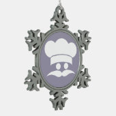 CHEF kerstversiering Tin Sneeuwvlok Ornament (Links)