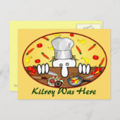 Chef Kilroy Briefkaart 2 (Voorkant / Achterkant)