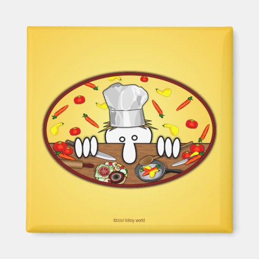 Chef Kilroy Magnet (Devant)
