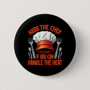 Chef Kiss Kookenthousiastelings Grill Roken Ronde Button 5,7 Cm