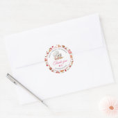 Chef Kitten Bakery Thank you Ronde Sticker (Envelop)