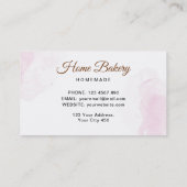 Chef Kitten Bakery Visitekaartje (Achterkant)