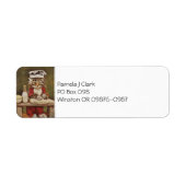 Chef Kitten Making Bread Etiket (Voorkant)