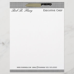 Chef Knife Catering Custom Briefhoofd