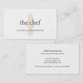 Chef Knife Culinaire Klasse Visitekaartje (Voorkant / Achterkant)
