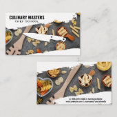 Chef Knife | Spoelen met deegwaren Visitekaartje (Voorkant / Achterkant)