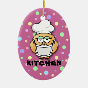 chef-kok 2 keramisch ornament