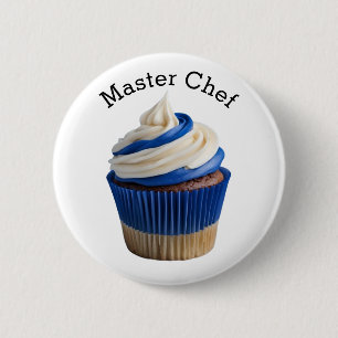 chef-kok Cupcake Ronde Button 5,7 Cm
