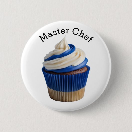 chef-kok Cupcake Ronde Button 5,7 Cm (Voorkant)