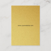 chef-kok | Gouden elite Visitekaartje (Achterkant)