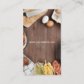 chef-kok | Keukentafel Pasta eieren Visitekaartje (Achterkant)