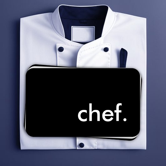 Chef-kok. (kleur aanpasbaar) visitekaartje