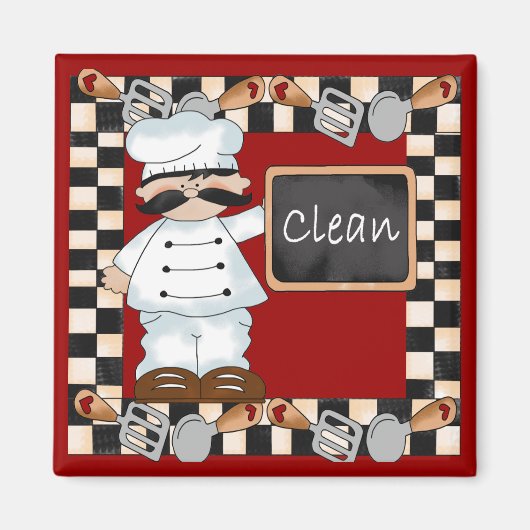 chef-kok magneet (Voorkant)
