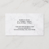 chef-kok | Marmer | Keukengerei Visitekaartje (Achterkant)