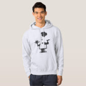 Chef-kok met een kom soep hoodie (Voorkant volledig)
