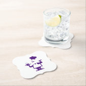 Chef-kok met een kom soep kartonnen onderzetters (Insitu)