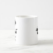 Chef-kok met een kom soep magische mok (Center)