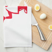 Chef-kok met een kom soep theedoek (Quarter Fold)