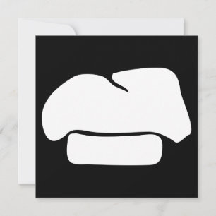 chef-kok pet silhouetten kaart