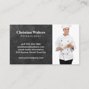 chef-kok Restaurant Manager Catering Visitekaartje