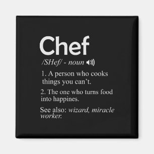 Chef Kook Bbq Grappig T Shirt Cool Koken Liefde Pe Magneet