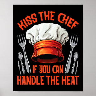 Chef Kus Kookenthousiast Grillen Roken Poster