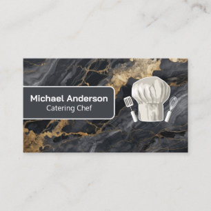 Chef Logo Marmer Catering Visitekaartje