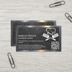 Chef Logo QR Code Culinair Visitekaartje