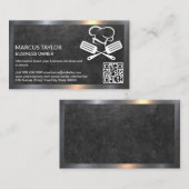 Chef Logo | QR-code | Cultuur Visitekaartje (Voorkant / Achterkant)