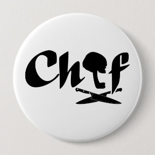 Chef Logo Ronde Button 4,0 Cm